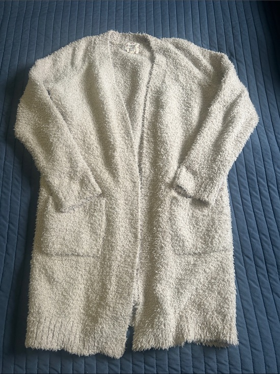 Hippie Rose Jackets & Blazers - Cozy Open-Front Plush Long Cardigan Jacket -